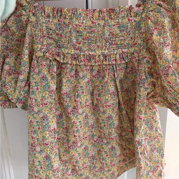 Doen Dôen Farley Floral Smocked Women's Top size M liberty fabric - Picture 6 of 6